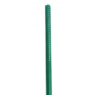 Poste de señal U-Channel de 8 pies, paquete de 4 postes fijos de acero verde de alta resistencia, señal de acero U-Channel para jardín, patio, granja o intersección de tráfico