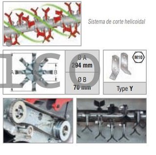 Desbrozadora de Martillos  252CC MTZ600 Zanon