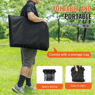 Banco Plegable Portátil, Banco de Fútbol Plegable para 6 Personas con Bolsillos Laterales y Bolsa de Transporte, Asientos Laterales de Tela Oxford 600D Ligera, para Fútbol, Béisbol, Camping, Event...