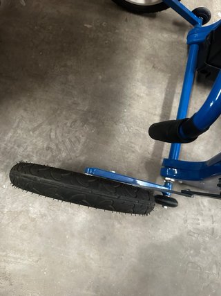 Scooter Eléctrico Azul Plegable