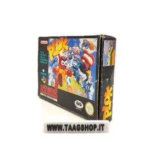 Plok Super Nintendo SNES PAL ITA scatola