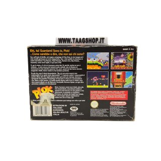 Plok Super Nintendo SNES PAL ITA scatola