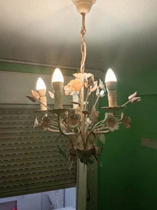 Lámpara de techo estilo floral