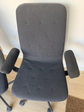 1/2 Sedie Ikea Mullfjallet grigie con braccioli