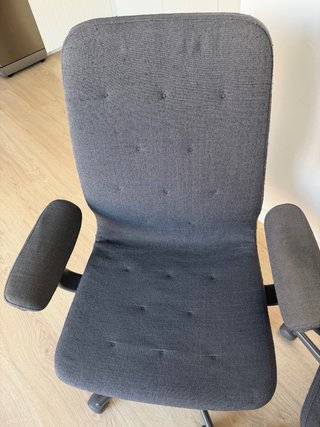 1/2 Sedie Ikea Mullfjallet grigie con braccioli