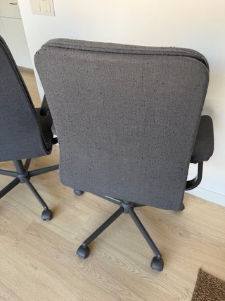 1/2 Sedie Ikea Mullfjallet grigie con braccioli