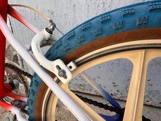 Bicicleta BMX Orbea Roja, Blanca y Azul