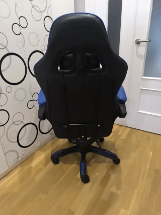 Silla Gaming Ergonómica BIGZZIA Negra y Azul