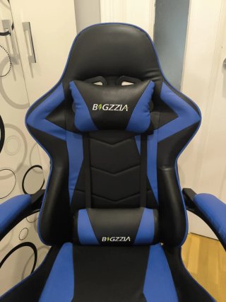 Silla Gaming Ergonómica BIGZZIA Negra y Azul