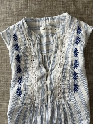 AG & CO Blusa sin mangas Rayas Talla M