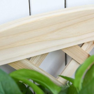 Estante para Plantas de Exterior, Macetero Plegable con 4 Estantes Ajustables, Mobiliario de Jardín y Casa de Madera, 67X33X123Cm