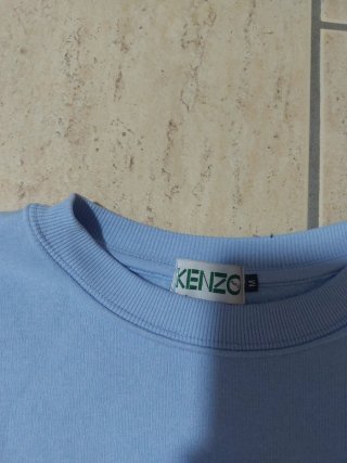 Camiseta Kenzo azul con tigre bordado