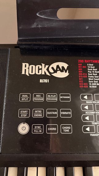 Piano RockJam con soporte y taburete