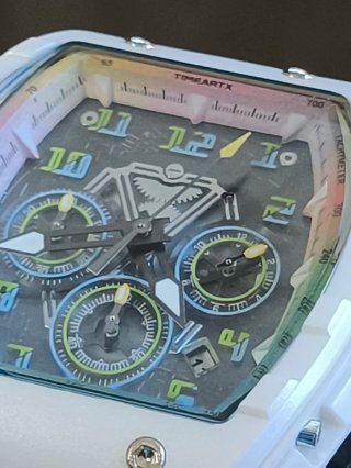 Orologio TIMEARTX Uomo Multicolor Bianco
