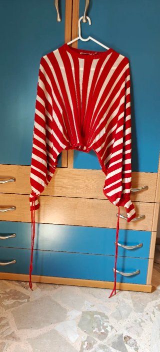 Maglione Zimmermann a righe rosse e bianche