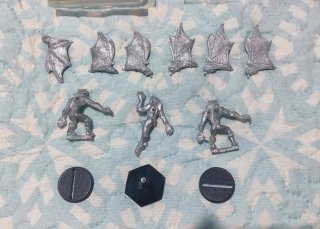 Lote Fenryll 3 Gárgolas Metal Warhammer D&D