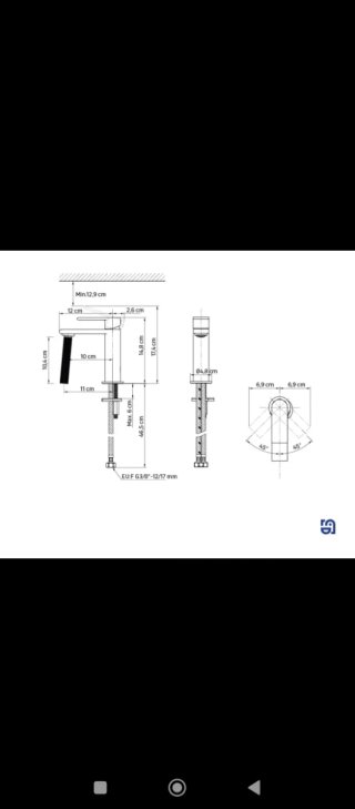 Grifo lavabo negro SENSEA