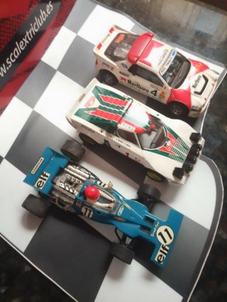 Lote 3 coches Scalextric Exin