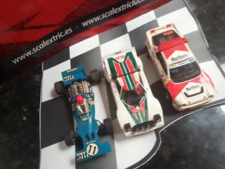 Lote 3 coches Scalextric Exin