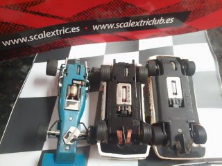 Lote 3 coches Scalextric Exin