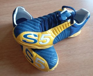 Zapatillas Fútbol Sala Umbro S5 Azul/Amarillo