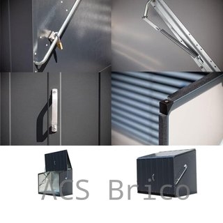 Baúl Arcón Metálico Antracita - 196x89x113 cm - Trimetals