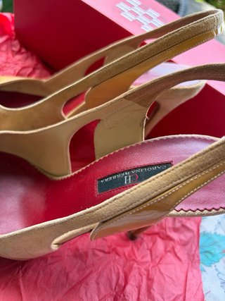 Zapatos destalonados Carolina Herrera nude
