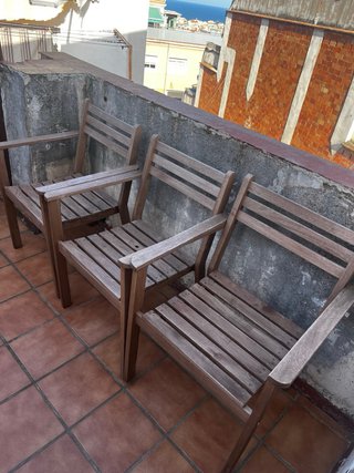 Mesa y sillas madera IKEA