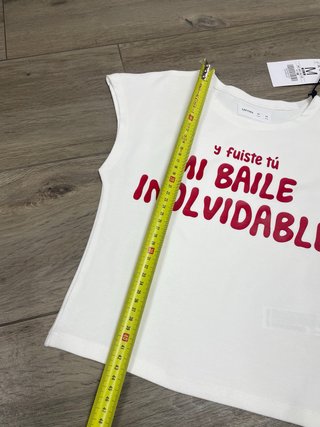 Camiseta Crop Top Lefties Mi Baile Inolvidable Tal