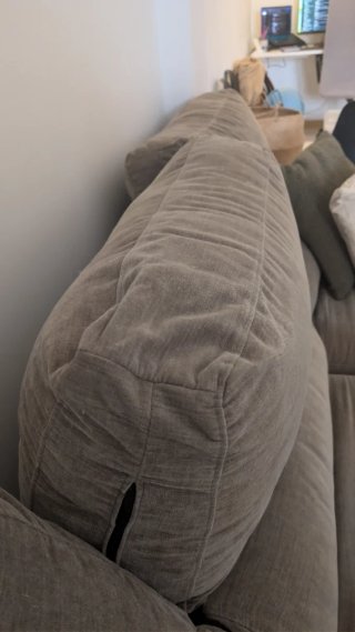 Sofá chaise longue tela gris