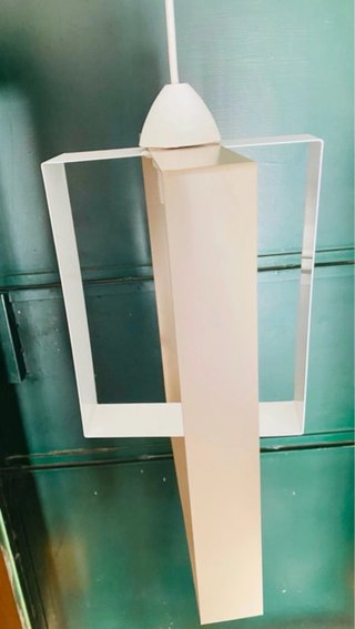 Lampadario moderno beige e bianco