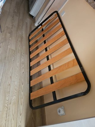 Struttura letto 90x190 con materasso in lattice