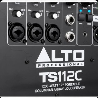 2Altavoz autoamplificado negro El Alto Professiona
