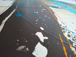 Quadro Astratto XXL 120x70 Pronto da Appendere
