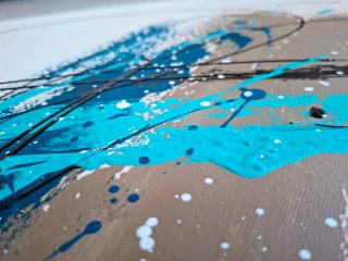 Quadro Astratto XXL 120x70 Pronto da Appendere