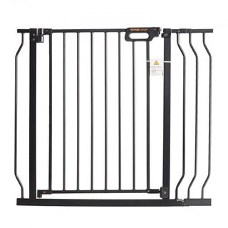 Puerta para Bebés, 29.5"-37" Extra Ancha, 30" Alta, Puerta para Perros para Escaleras, Puertas y Casa, Puerta para Niños de Fácil Paso con Cierre Automático, Puerta de Seguridad para Mascotas con ...