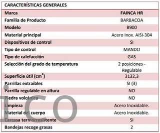 Barbacoa Gas Serie 500 - B900