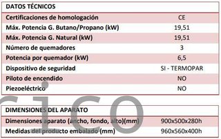 Barbacoa Gas Serie 500 - B900