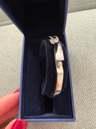 Brazalete Rígido Swarovski Plata