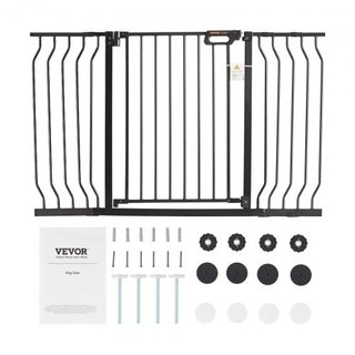 Puerta para Bebés, 29.5"-51" Extra Ancha, 30" Alta, Puerta para Perros para Escaleras, Puertas y Casa, Puerta para Niños de Fácil Paso con Cierre Automático, Puerta de Seguridad para Mascotas con ...