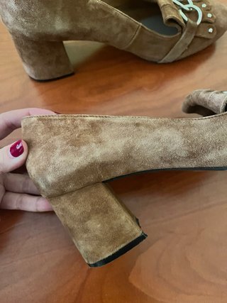 Mocasines piel mujer marrones