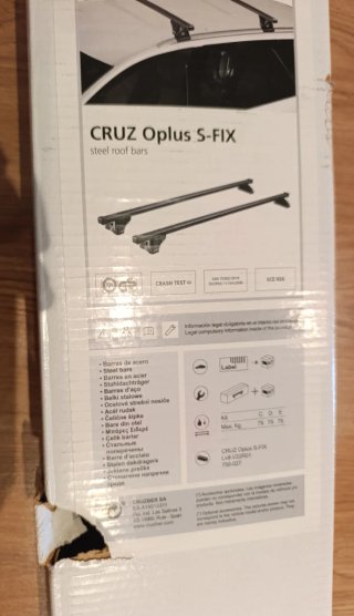 Barras de techo CRUZ Oplus S-FIX 120