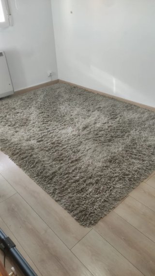 Alfombra Pelo Largo Gris IKEA 170x240 Modelo GASER