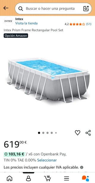 Piscina Intex 4x2x1.22cm, como nueva.