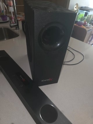 Barra de Sonido RGB Negra
