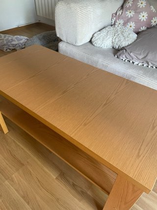 Mesa de centro elevable madera