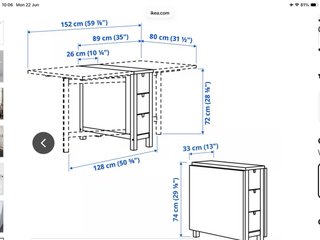 Mesa comedor extensible IKEA Norden