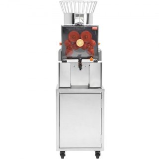Extractor de Jugo de Naranja Comercial, Extractor de Jugo Automático de 120W con Grifo de Agua, Máquina de Jugo de Acero Inoxidable 25 Naranjas/Minuto, con Caja de Filtro Extraíble, Cubierta de PC...