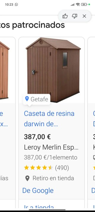 Caseta exterior Keter marrón