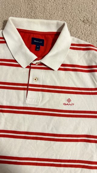 Camiseta GANT Rayas Rojas Talla XL